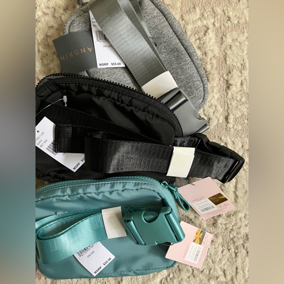 NEW!! DANSKIN Ella Neoprene Belt Bag, choose from 3 colors adjustable belt/strap - Picture 7 of 9